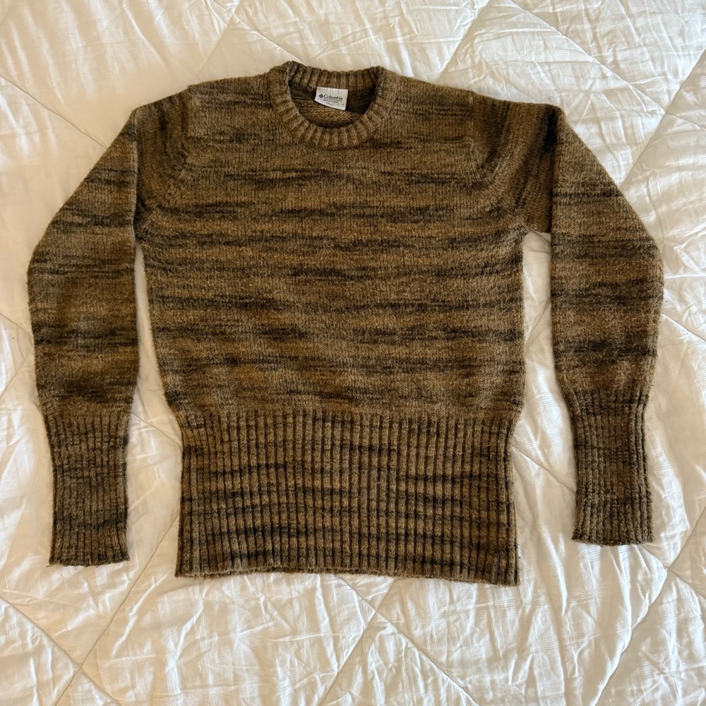 Columbia Women's Brown Marled Sweater, Wool-Blend